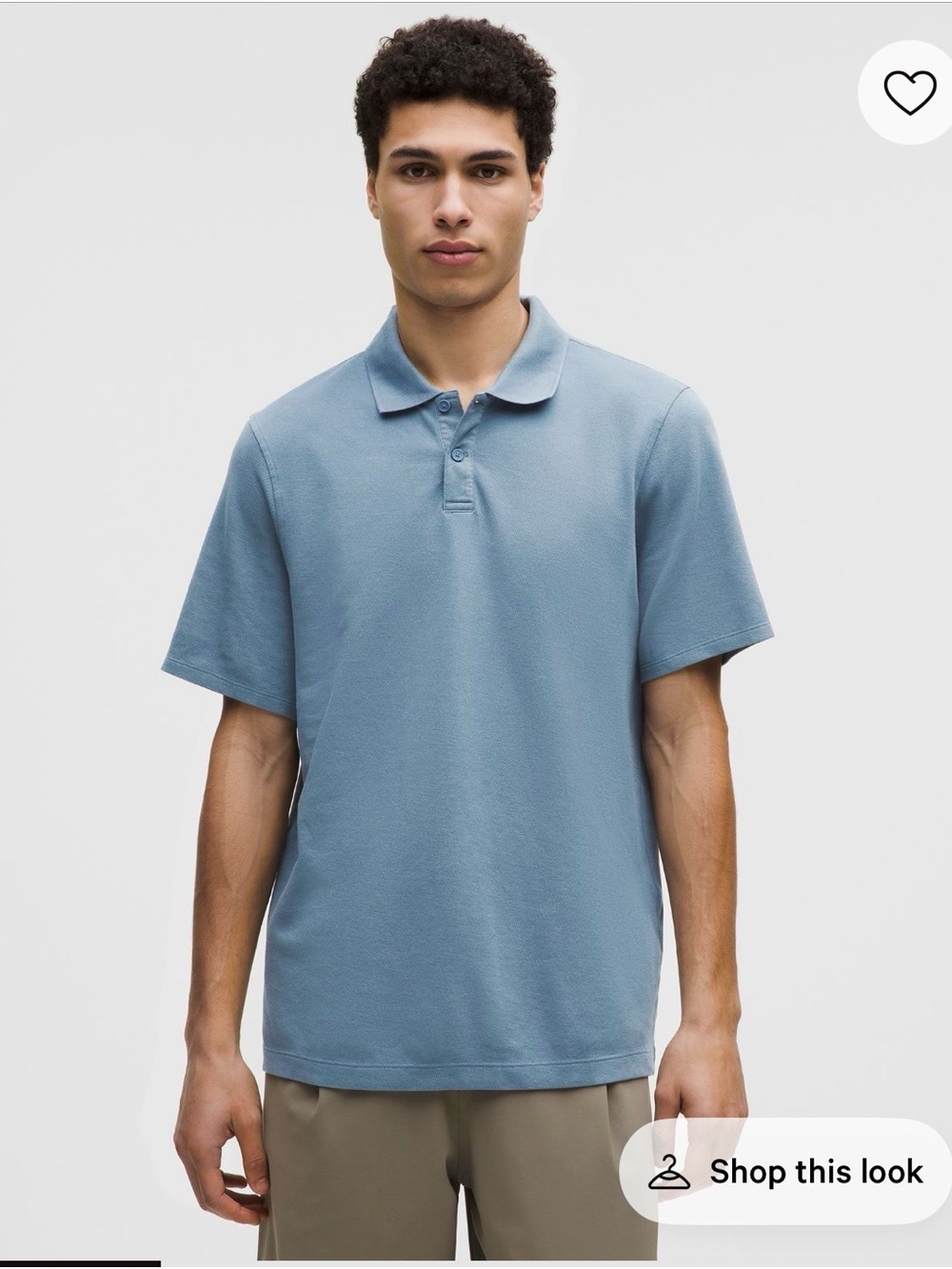 Men's Lululemon Cotton Pique Short-Sleeve Polo Shirt